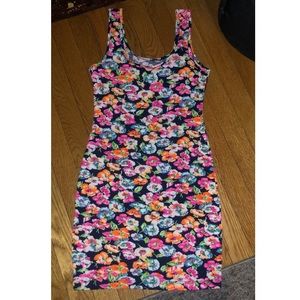 Flower body on dress